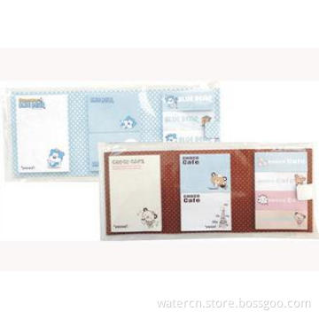OEM each mini notepad 4c print on a button white card Custo
